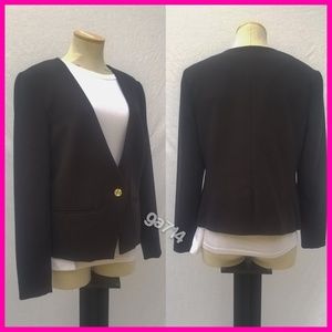 Michael Kors | Black Collarless Blazer | Size 10